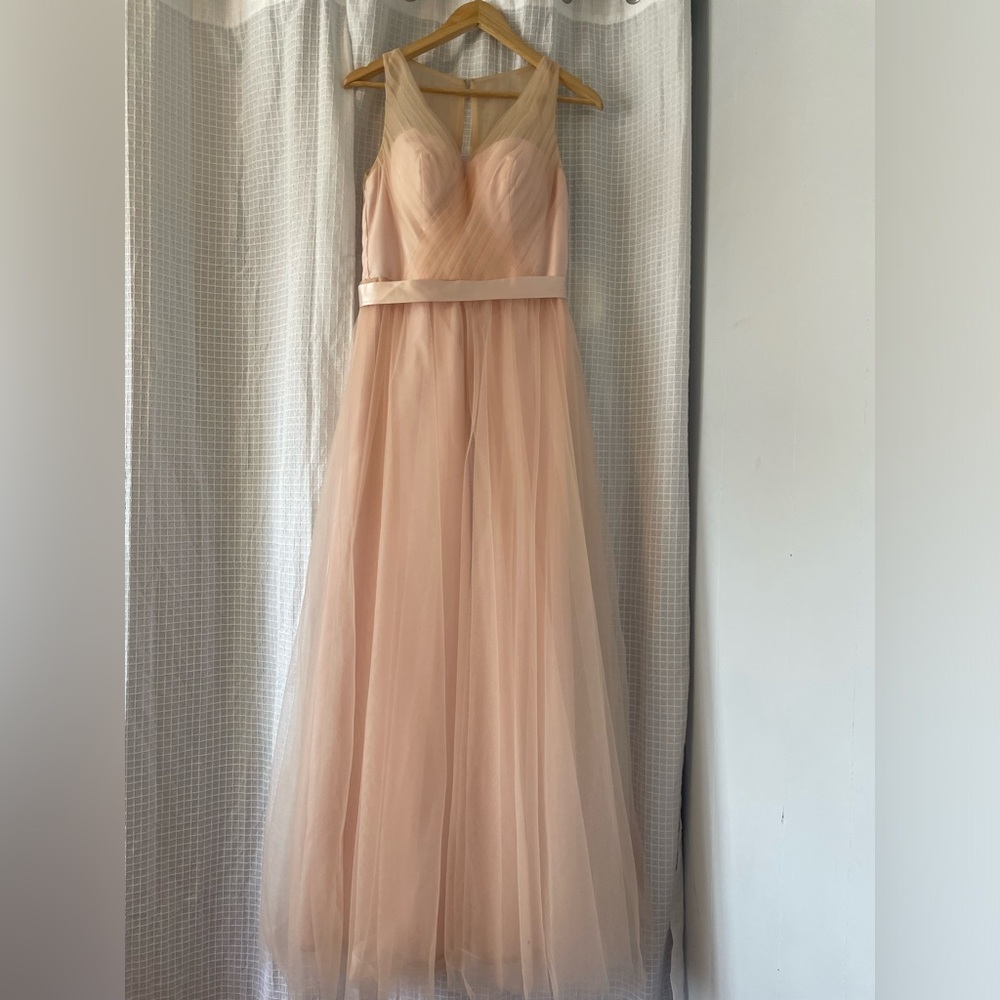 Size 12 prom/formal dress.  Bought at bridal salon and worn only once